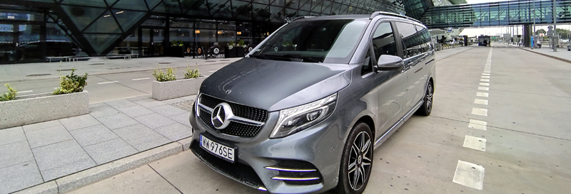 Mercedes V Class Minivan at Krakow Airport Mercedes V Class at Krakow Airport