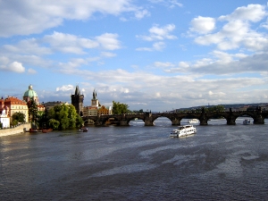 Vltava River in Prague Vltava River in Prague